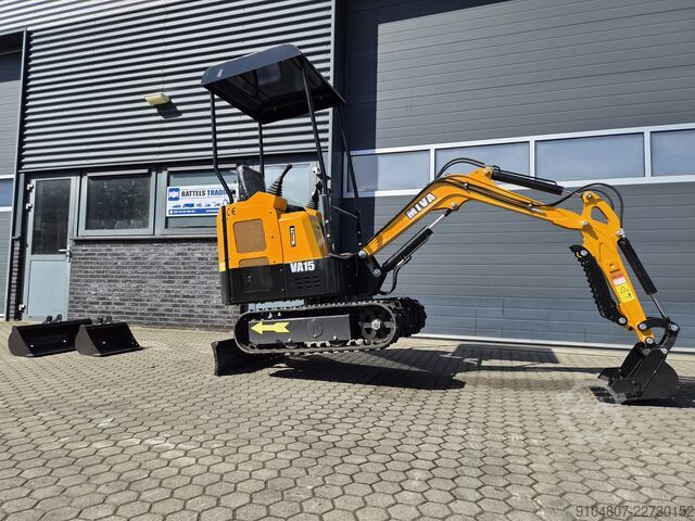 Minibagger Miva VA15, Year 2026 Nieuw, 3 x Bak!