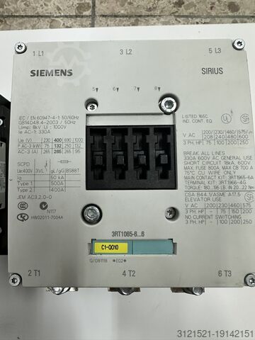 Control system Siemens sirius 