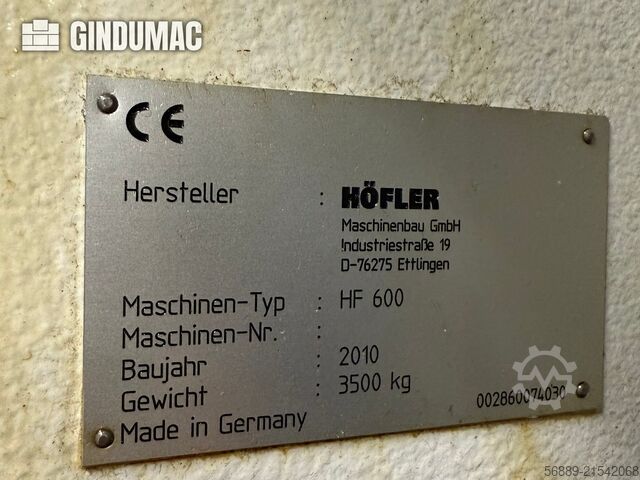 HOFLER HF 600 HOFLER HF 600