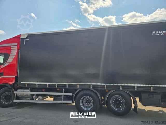 Flatbed truck with tarp Iveco SWAY 510 CENTINATO 7,40 AUT RETARDER