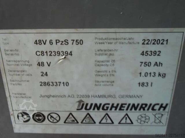 Electric 4-wheel forklift JUNGHEINRICH EFG 320
