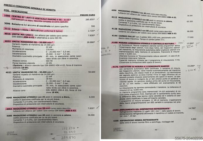 Hochgeschwindigkeits-Vertikalbearbeitungszentrum Makino V55