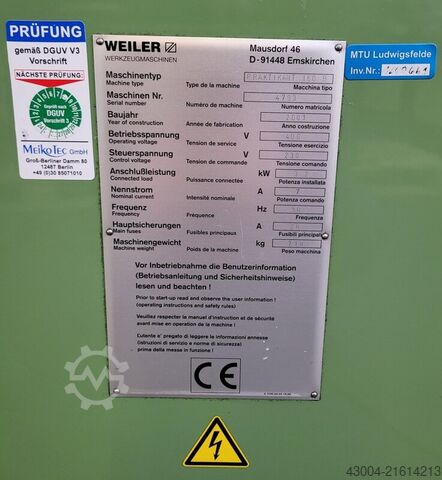CNC-Drehmaschine WEILER Praktikant 160 B