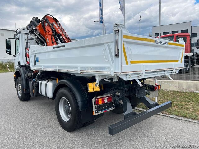 Dreiseitenkipper LKW MERCEDES-BENZ Arocs 2135 Kipper/Kran Atlas AK 135/Funk/107 tkm