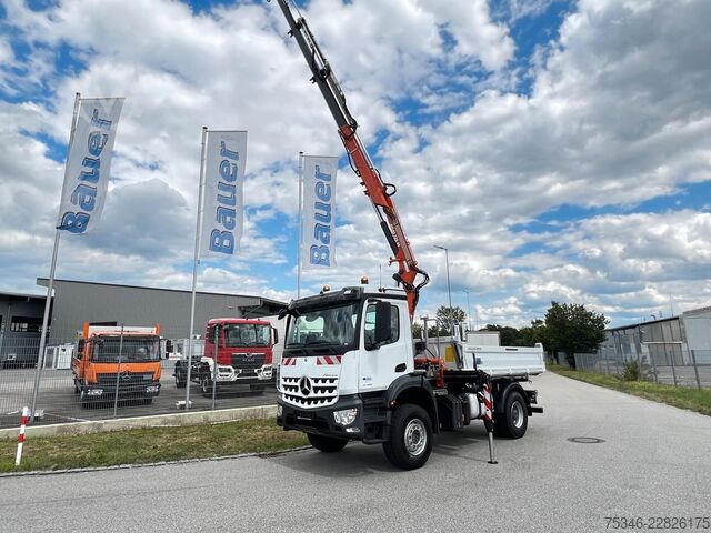 Dreiseitenkipper LKW MERCEDES-BENZ Arocs 2135 Kipper/Kran Atlas AK 135/Funk/107 tkm