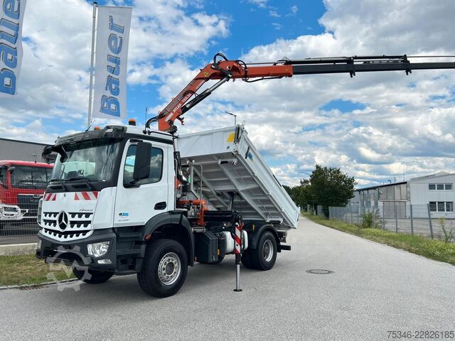 Truck mounted crane MERCEDES-BENZ Arocs 2135 Kipper/Kran Atlas AK 135/Funk/107 tkm