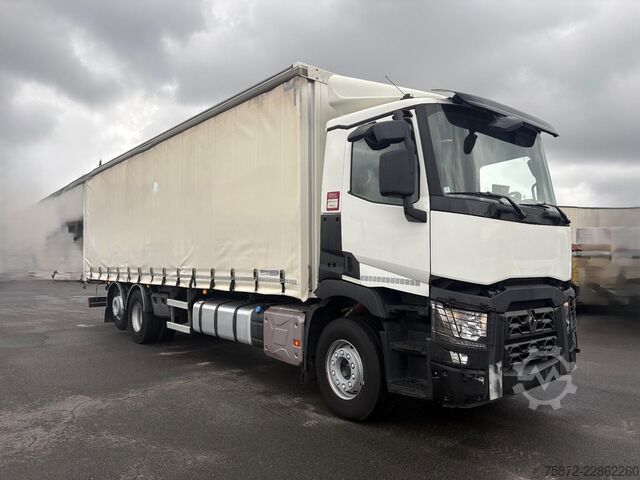 LKW mit Pritsche & Plane Renault C 380 DTI 26T 6X2 EJE DIRECIONAL  TAULIN