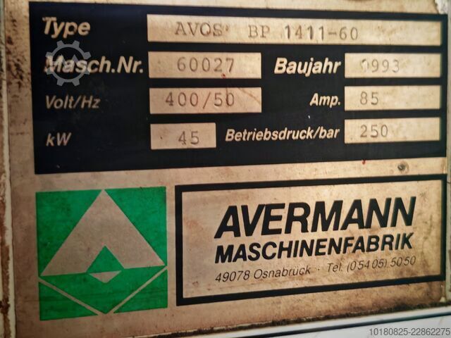 Bale press with conveyor belt Avermann AVOS BP 1411-60