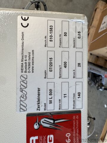 Holzzerkleinerer - nur 92 Stunden - Weima WL 500