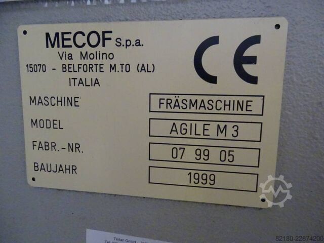 Fahrständerfräsmaschine Mecof Agile M3