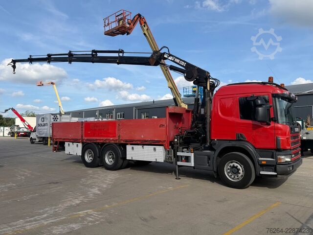 Ladepritsche Scania P114-380 6x4 + HIAB 220 x5