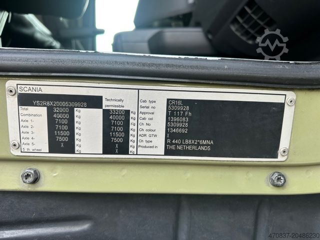 Müllwagen SCANIA R 440 / 8x2x6 / EURO 6