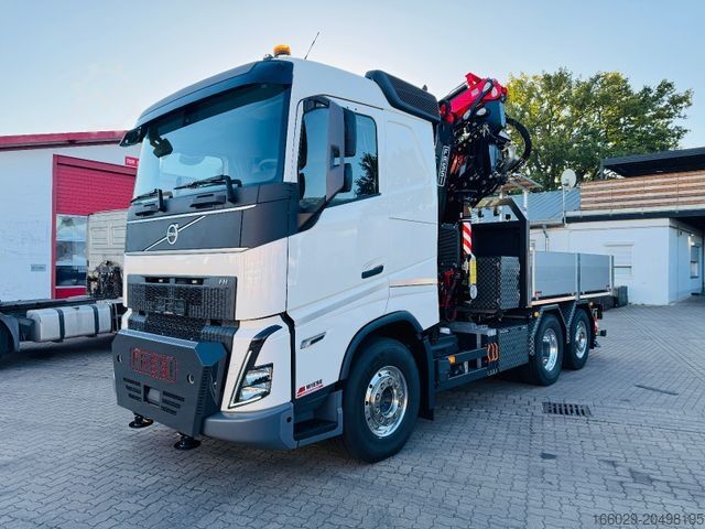 LKW mit Pritsche (offen) VOLVO FH500 6x2 mit Fassi F545 2.27 JIB Winde sofort