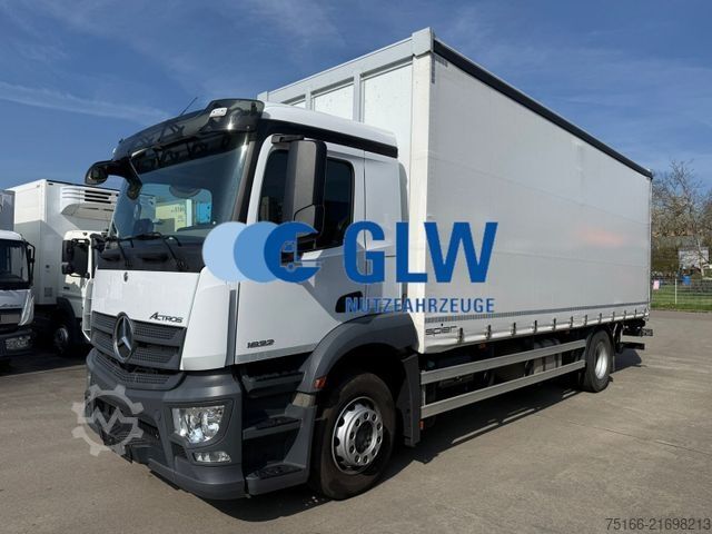 LKW mit Pritsche (offen) MERCEDES-BENZ ACTROS 1832 L TAUTLINER 7,40 m LBW 1,5 T