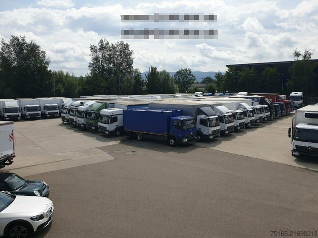 Transporter mit Koffer MERCEDES-BENZ ATEGO 818 L Koffer 7,2 m LBW 1 TO.*SEITENTÜR