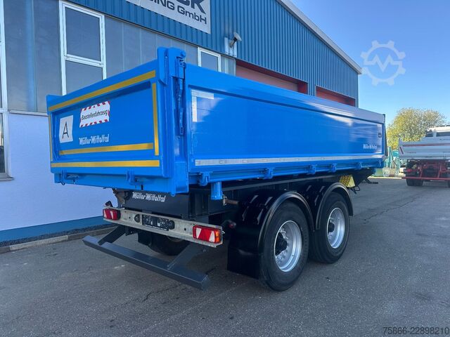 Three-way tipper trailer MÜLLER-MITTELTAL TA-2 Tandem 3 Seiten Kipper