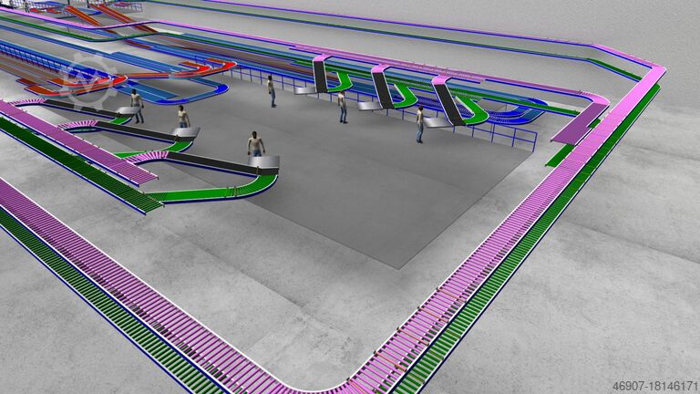 Roller conveyor Siemens Dematic 