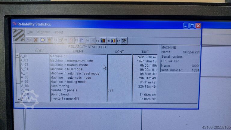 Bearbeitungszentrum mit Durchlauf BIESSE SKIPPER V 31