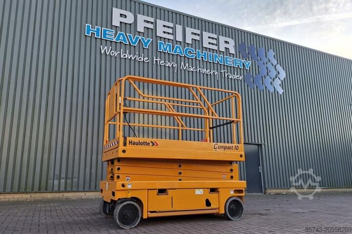 Scissor lift Haulotte Compact 10 Electric, 10m Working Height, 450kg Cap
