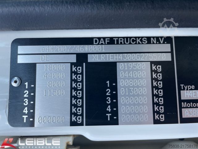 Standard tractor unit DAF XF 480 SSC*Standklima*2xTank 1275L*Retarder*