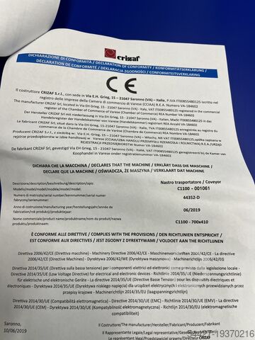 Header machine trio-technik C1100-700-410