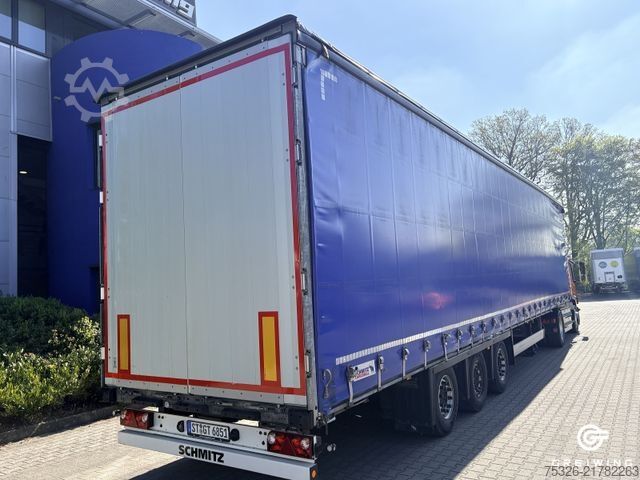 Open semitrailer with tarp SCHMITZ CARGOBULL SCS 24/L - 13.62 Mega Lift XL