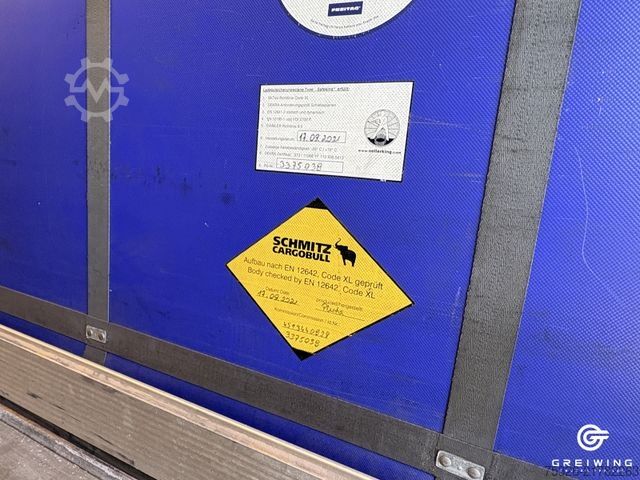 Open semitrailer with tarp SCHMITZ CARGOBULL SCS 24/L - 13.62 Mega Lift XL