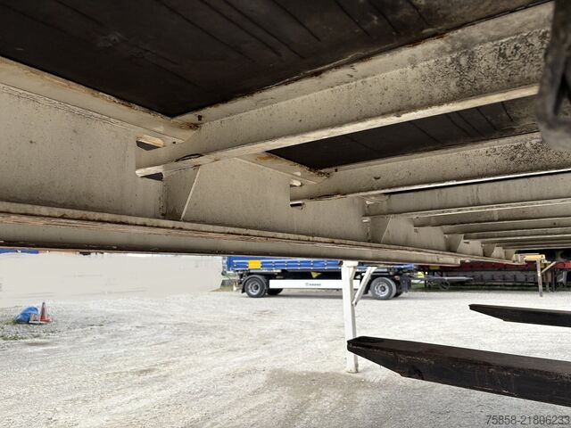 Swap body with flatbed Krone BDF 7,45m Baustoff Bordwand + Türen