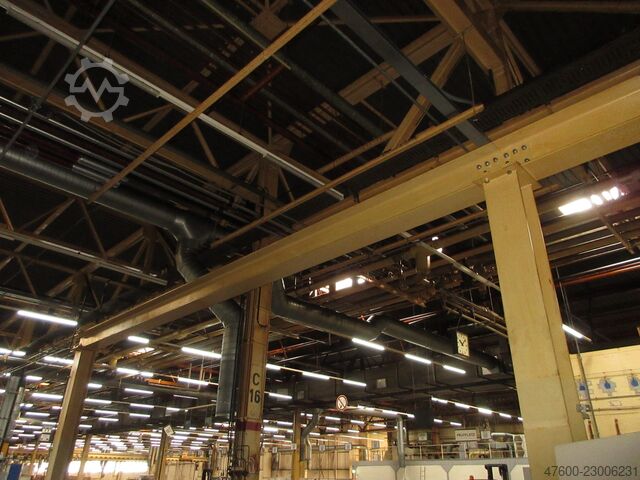 Kranhimmel Kran Hallenkran Kranbahn ABUS Portalkran Hallenkran + Stahlbau 5t Abus Seilzug 5t 5000Kg Länge 19x12,5m
