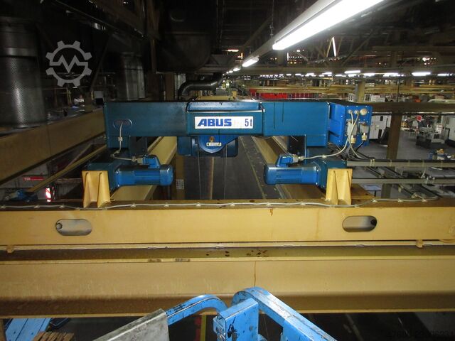 Kranhimmel Kran Hallenkran Kranbahn ABUS Portalkran Hallenkran + Stahlbau 5t Abus Seilzug 5t 5000Kg Länge 19x12,5m