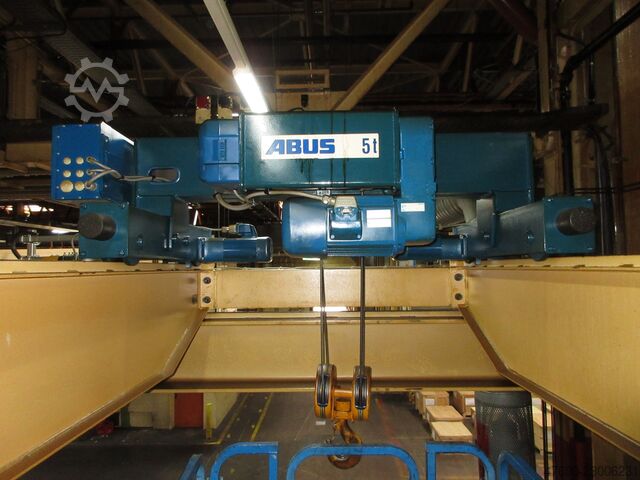 Kranhimmel Kran Hallenkran Kranbahn ABUS Portalkran Hallenkran + Stahlbau 5t Abus Seilzug 5t 5000Kg Länge 19x12,5m