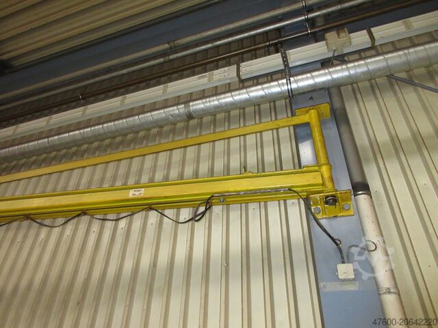 Wall-mounted slewing jib crane Slewing jib crane Chain hoist Vetter UW Demag Drehkran Hallenkran Kran Wandschwenkkran L 6m NL 250Kg Kettenzug