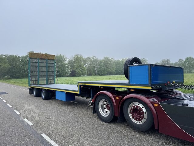 Fruehauf ONCZ 23-216 Semi Low Loader – hydraulic ramp – winch – 2 axles – MOT until 2/2027 – Very ne FRUEHAUF ONCZ 23-216 Semi Dieplader - hydraulische klep - Lier - 2 Asser  APK 2-2027 Zeer Net.