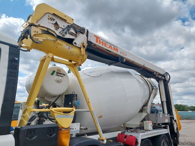 Concrete mixer truck MAN TGS 32.420 BB Stetter AM 8 FHCBL + Theam T3D16