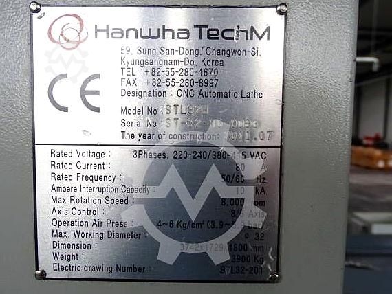 Automatic lathe HANWHA STL32H