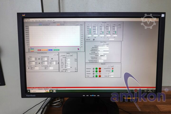 1,500 bar / industrial test bench Novotest Hydraulikprüfstand Hochdruck-Impulsprüfstand
