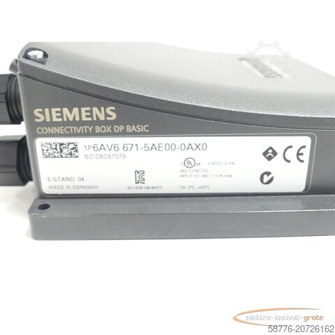Component Siemens 6AV6671-5AE00-0AX0 Anschluss-Box DP Basic SN:C-D6C67379 - ! -