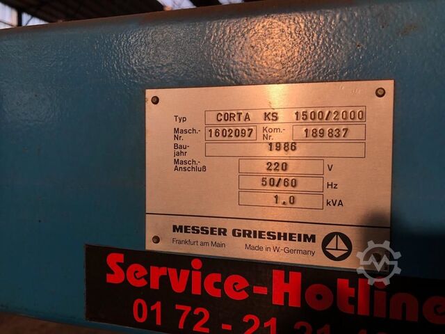 Brennschneidmaschine Griesheim CORTA KS 1500/2000
