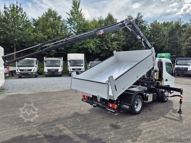Transporter mit Kipper Fuso 3S15 Kipper mit Ladekran Funk 3x hydr. Kran