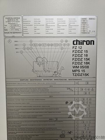5-axis machining center retrofit CHIRON DZ15WM HS