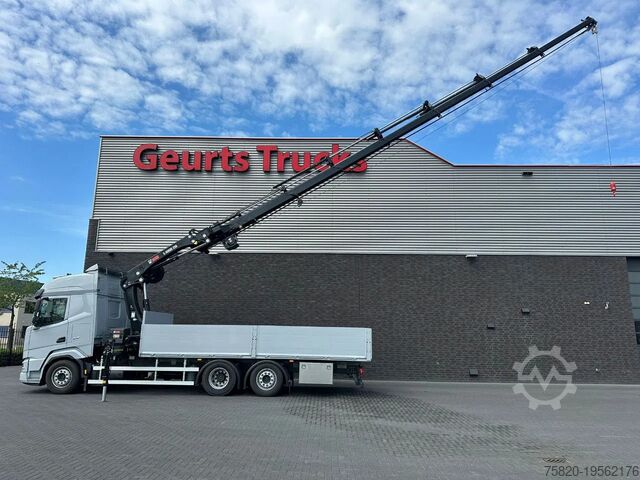 Crane truck DAF XF 530 OPENLAADBAK / PRITSCHE / FLATBED MET HIA...