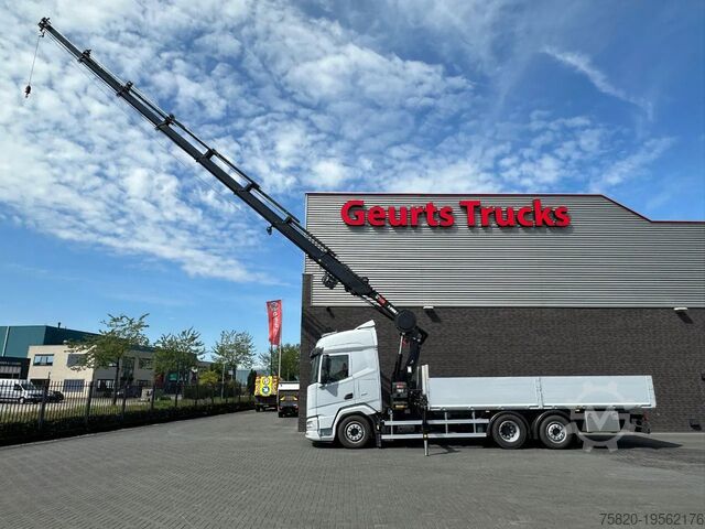 Crane truck DAF XF 530 OPENLAADBAK / PRITSCHE / FLATBED MET HIA...