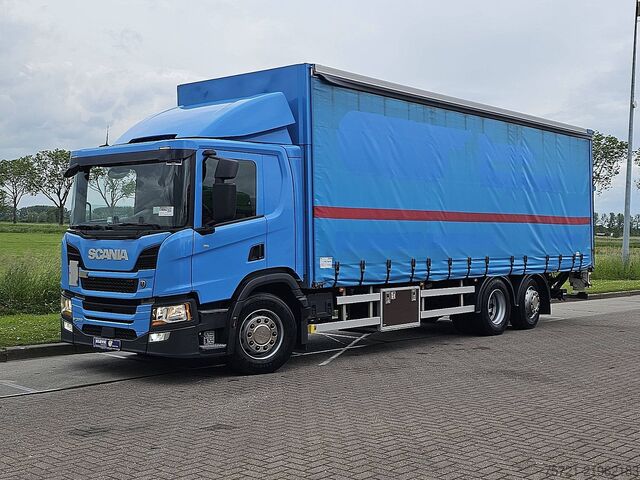 Sliding tarpaulin SCANIA P320 6X2*4 TAILLIFT AIRCO