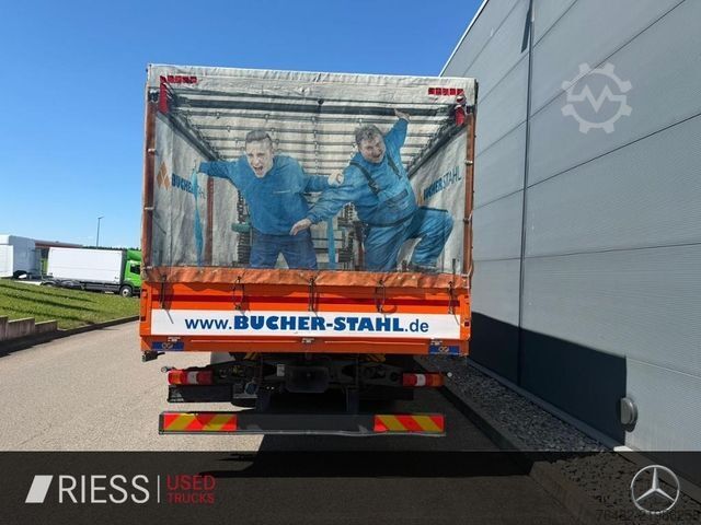 Flatbed truck with tarp MERCEDES-BENZ Mercedes Benz 3 Achser 6x2 AUT LM