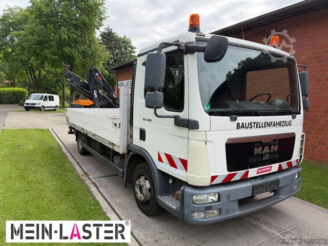 Truck-mounted crane van MAN TGL 8.180 Hiab 055 D4 14m * 3 Sitzer * AHK 11 t