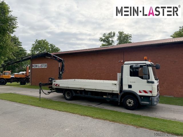 Truck-mounted crane van MAN TGL 8.180 Hiab 055 D4 14m * 3 Sitzer * AHK 11 t