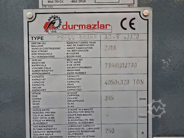 Abkantpresse DURMA AD-S 40320