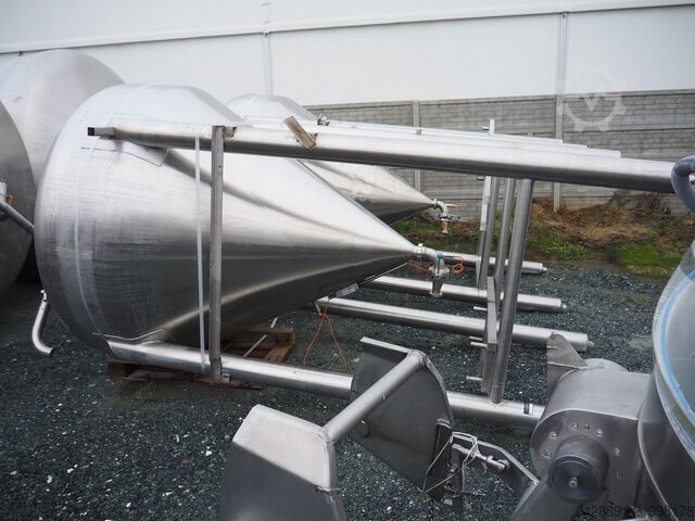 Vertical process tank for mayonnaise LEUSHUIS 3500L