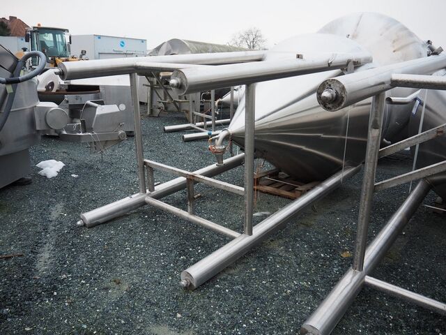Vertical process tank for mayonnaise LEUSHUIS 3500L