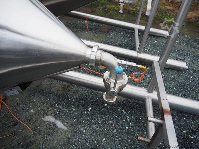 Vertical process tank for mayonnaise LEUSHUIS 3500L